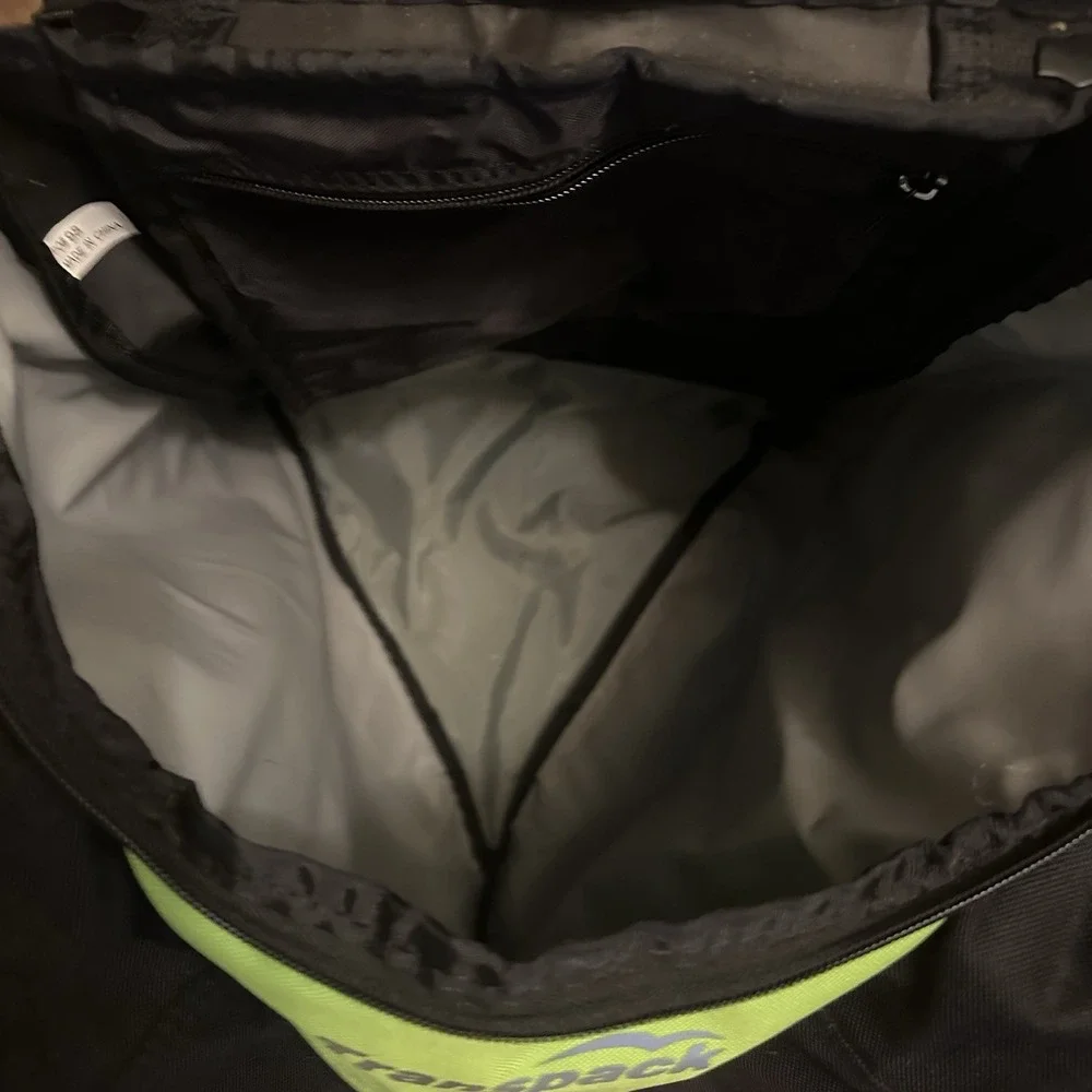 Transpack Edge Ski / Snowboard Boot and Gear Bag Backpack Lime Green & Black EUC